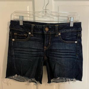 American Eagle Dark Wash Denim Shorts